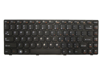 Клавиатура за лаптоп Lenovo B470 G470 V470 Z470 Черна рамка UK